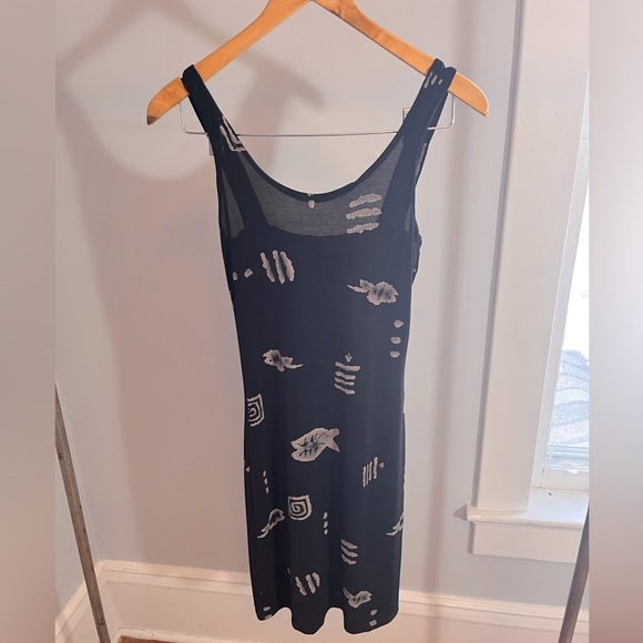 Vintage Abstract Fish/Sea Dress - Picture 1 of 4
